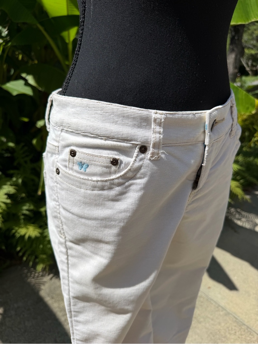 Aeropostale White Corduroy Bootcut Low-Rise Jeans - Juniors Size 3/4 - Picture 10 of 12